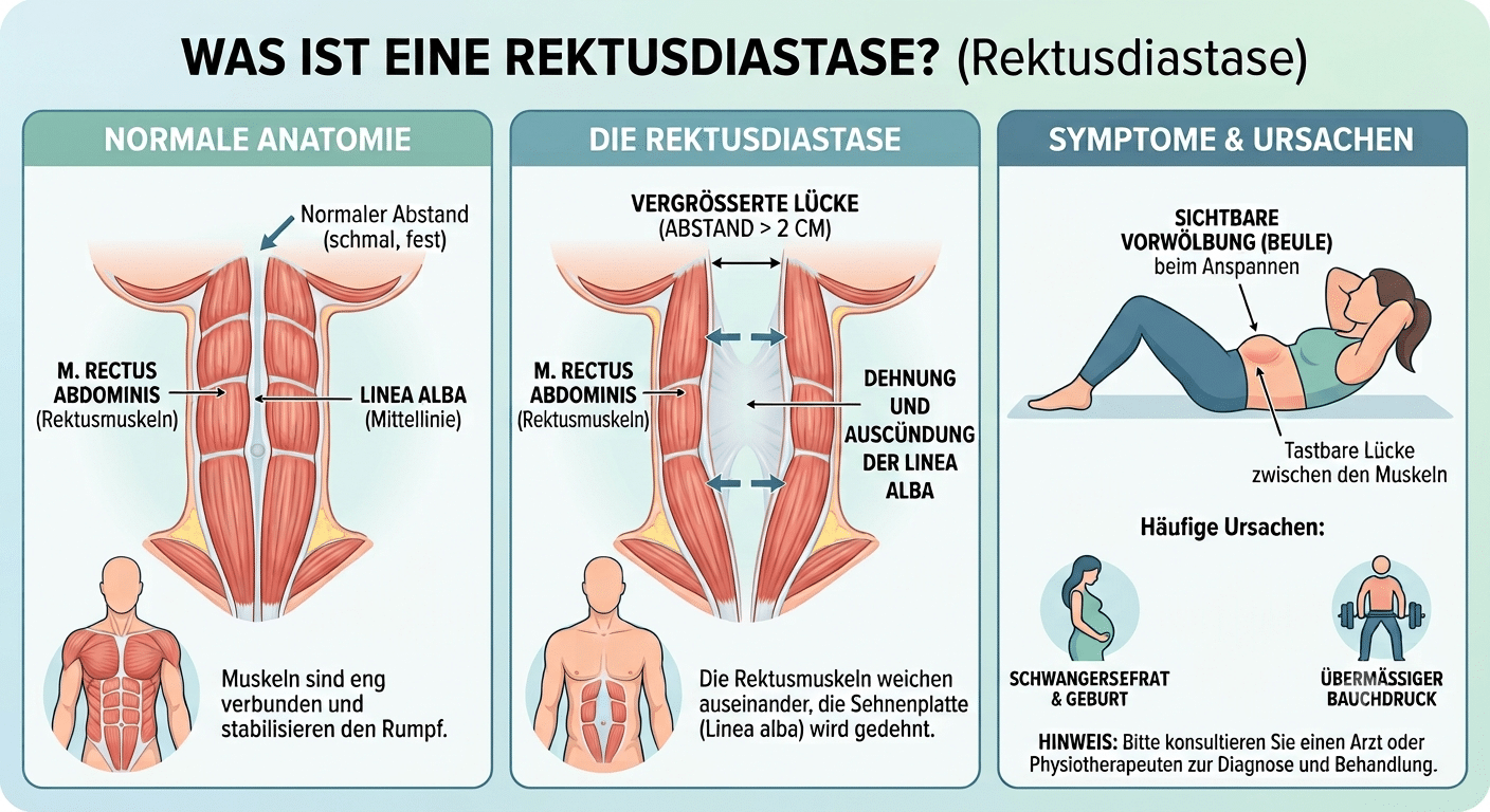 Rectusdiastase - Was ist das eigentlich? Was ist eine Rektusdiastase?